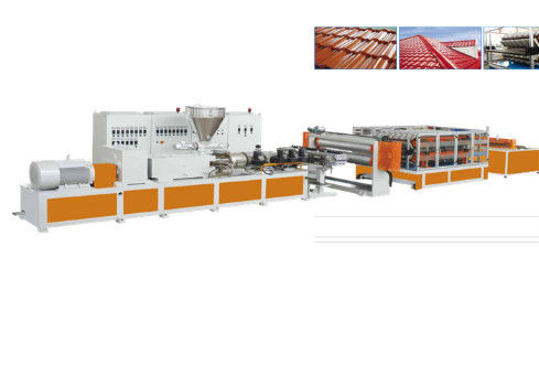 Máquina da extrusão do perfil do PVC da telha da resina sintética do PVC ASA PMMA de JWELL