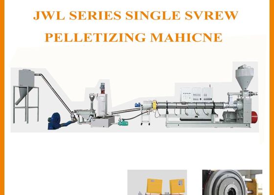 Único plástico de Jwell do parafuso que peletiza reciclando a máquina