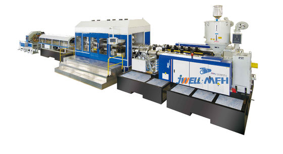Máquina ondulada da tubulação da parede do dobro dos PP DWC do HDPE de Siemens HMI