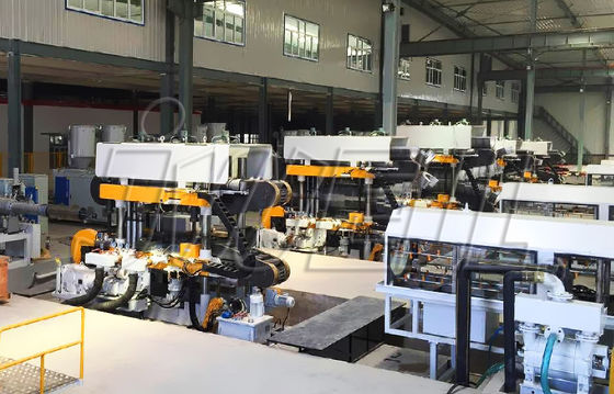 Máquina ondulada da tubulação da parede vertical do dobro dos PP DWC do HDPE
