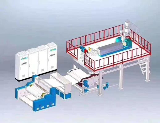linha de produção tela não tecida do material da máscara protetora de 2400mm 3200mm dos PP Meltblown que faz a máquina
