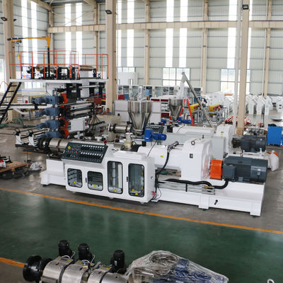 Granulador gêmeo cônico contrário da máquina da peletização do parafuso do PVC de JWELL