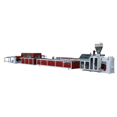 Linha plástica quadro da extrusão do perfil do painel de parede de JWELL Wpc de janela do PVC da isolação térmica que faz a máquina
